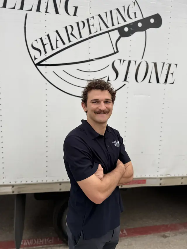 J. Reilly Kight, owner of Rolling Sharpening Stone